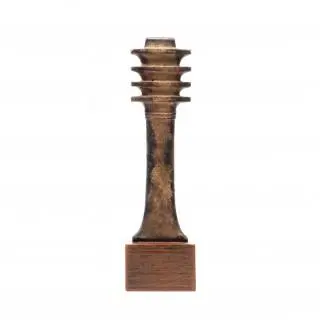 Egypt, a large brown to black composition Djet-pillar amulet, 26th-30th Dynasty, 688 - 332 BCE – kavel bij Veilinggebouw De Zwaan, Amsterdam