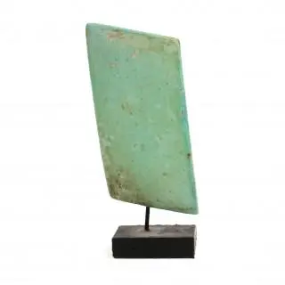 Egypt, an Old Kingdom rhombic shaped faience tile, 3rd Dynasty, ca. 2613-2694 BCE – kavel bij Veilinggebouw De Zwaan, Amsterdam