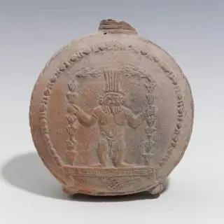 Egypt, a large terracotta flask, Roman Period, ca. 1st century CE – kavel bij Veilinggebouw De Zwaan, Amsterdam