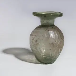 A translucent Roman glass sprinkler flask, ca. 1st - 2nd century CE – kavel bij Veilinggebouw De Zwaan, Amsterdam