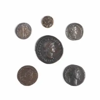 Five various Roman coins – kavel bij Veilinggebouw De Zwaan, Amsterdam