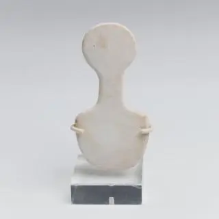 Anatolia, a marble kusura type idol, ca. 2700 - 2300 BCE – kavel bij Veilinggebouw De Zwaan, Amsterdam