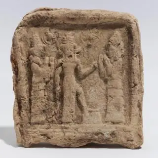 Near Eastern, a terracotta panel, ca. 2000 BCE – kavel bij Veilinggebouw De Zwaan, Amsterdam