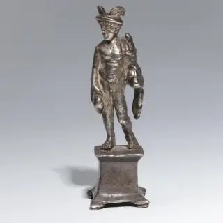 A silver Roman statue of Hermes, ca. 1st - 3rd century CE – kavel bij Veilinggebouw De Zwaan, Amsterdam