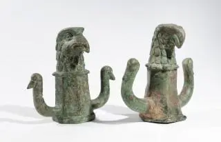 Two Roman bronze reign guides, ca. 1st - 3rd century CE – kavel bij Veilinggebouw De Zwaan, Amsterdam