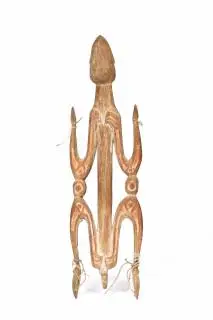 Papua, Asmat, a squating ancestor figure – kavel bij Veilinggebouw De Zwaan, Amsterdam