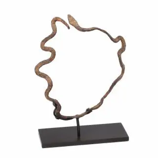 Burkina Faso, Lobi, an iron bracelet in the shape of curled snake – kavel bij Veilinggebouw De Zwaan, Amsterdam