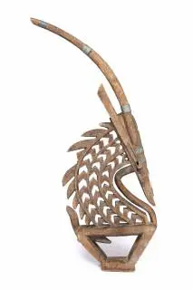 Mali, Bamana, a crest antilope mask, chiwara – kavel bij Veilinggebouw De Zwaan, Amsterdam