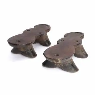 Ethiopia, Gurage, a pair of wooden sandals – kavel bij Veilinggebouw De Zwaan, Amsterdam