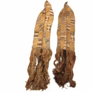 Papua, Marind Anim, two rare mourner's hoods, kobbu – kavel bij Veilinggebouw De Zwaan, Amsterdam