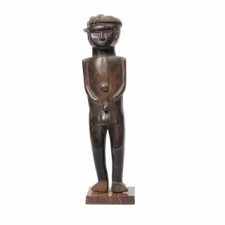 Liberia, Dan Bassa, standing male figure – kavel bij Veilinggebouw De Zwaan, Amsterdam