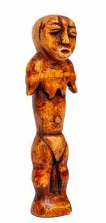 Democratic Replublic of Congo, Lega, ivory standing female figure, ca. 1st quarter 20th century – kavel bij Veilinggebouw De Zwaan, Amsterdam