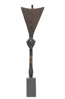 D.R. Congo, Luba, ceremonial staff end, kibango – kavel bij Veilinggebouw De Zwaan, Amsterdam