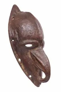 P.N. Guinea, Lower Ramu - Sepik, hardwood small mask – kavel bij Veilinggebouw De Zwaan, Amsterdam
