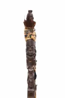 Sumatra, Toba Batak, priest's staff, tunggal panaluan – kavel bij Veilinggebouw De Zwaan, Amsterdam