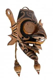 Borneo, East Kalimantan, Bahau Dayak, a hudoq mask, late 19th century - early 20th century – kavel bij Veilinggebouw De Zwaan, Amsterdam