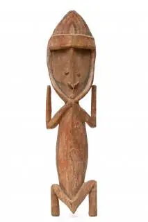 P.N. Guinea, Torricelli Mountains, Arapesh, a fine old standing female figure – kavel bij Veilinggebouw De Zwaan, Amsterdam