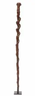 Maori, wooden staff, 19th century – kavel bij Veilinggebouw De Zwaan, Amsterdam