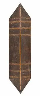 Borneo, East Kalimantan, Bahau Dayak, shield – kavel bij Veilinggebouw De Zwaan, Amsterdam