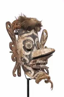 Kalimantan, Dayak an old hudoq mask – kavel bij Veilinggebouw De Zwaan, Amsterdam