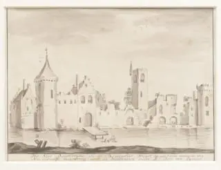 Diverse gravures en een tekening – kavel bij Veilinggebouw De Zwaan, Amsterdam