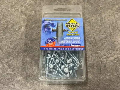 5x Wall dog schroefanker ø6x32mm 100-pack – kavel bij XL Auctions