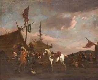 Omgeving van Philips Wouwerman (1619-1668) – kavel bij Veilinggebouw De Zwaan, Amsterdam