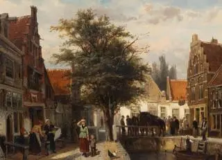 Cornelis Springer (1817-1891) – kavel bij Veilinggebouw De Zwaan, Amsterdam