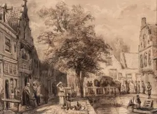 Cornelis Springer (1817-1891) – kavel bij Veilinggebouw De Zwaan, Amsterdam