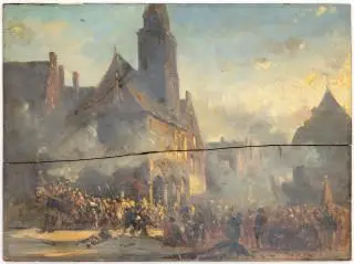 Cornelis Springer (1817-1891) – kavel bij Veilinggebouw De Zwaan, Amsterdam