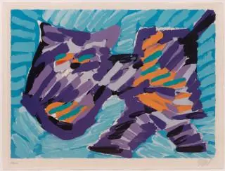 Karel Appel (1921-2006) – kavel bij Veilinggebouw De Zwaan, Amsterdam