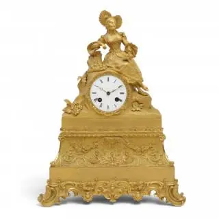 Frankrijk, vuurvergulde bronzen pendule, circa 1860 – kavel bij Veilinggebouw De Zwaan, Amsterdam
