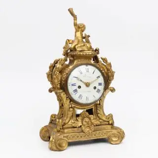 Frankrijk, vuurvergulde bronzen pendule, Hartingue a Paris, Louis XVI, 18e eeuw – kavel bij Veilinggebouw De Zwaan, Amsterdam
