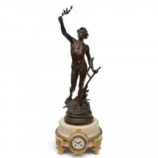 Frankrijk, sculpturale pendule, Pax Labor, Louis XVI stijl, circa 1900 – kavel bij Veilinggebouw De Zwaan, Amsterdam