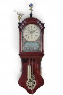 Holland, Frisian staartklok, 'kortstaart' with mechanism, 18th century – kavel bij Veilinggebouw De Zwaan, Amsterdam