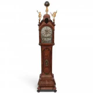 Holland, longcase clock, Louis XV, signed Johannes du Chesne, circa 1760 – kavel bij Veilinggebouw De Zwaan, Amsterdam