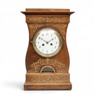 Oostenrijkse houten pendule, 19e eeuw – kavel bij Veilinggebouw De Zwaan, Amsterdam