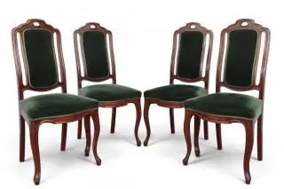 Set van acht mahoniehouten eetkamerstoelen, laat 19e eeuw – kavel bij Veilinggebouw De Zwaan, Amsterdam