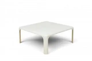 Vico Magistretti voor Artemide Milano, Italië, wit kunststoffen 'Demetrio 70' salontafel, ontwerp 60-er jaren – kavel bij Veilinggebouw De Zwaan, Amsterdam