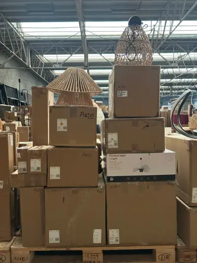 Pallet design verlichting ca. 23x Paco Home – kavel bij Onlineveilingmeester, Hoogeveen