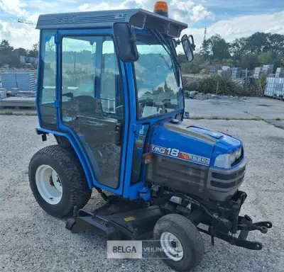 ISEKI tractor + maaibalk – kavel bij Belga Veilingen