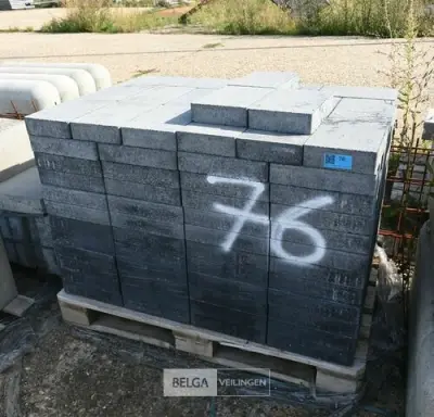 1 Palet blauwe klinkers – kavel bij Belga Veilingen