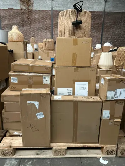 Pallet design verlichting ca. 34x Paco Home – kavel bij Onlineveilingmeester, Hoogeveen