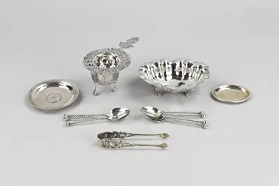 Lot divers zilver – kavel bij Twents Veilinghuis