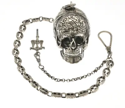 Zilveren memento mori horloge – kavel bij Twents Veilinghuis