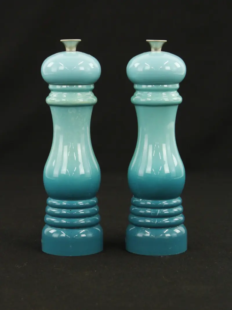 Le Creuset - peper- en zoutmolen - turquoise dégradé – kavel bij De Kringwinkel, Antwerpen