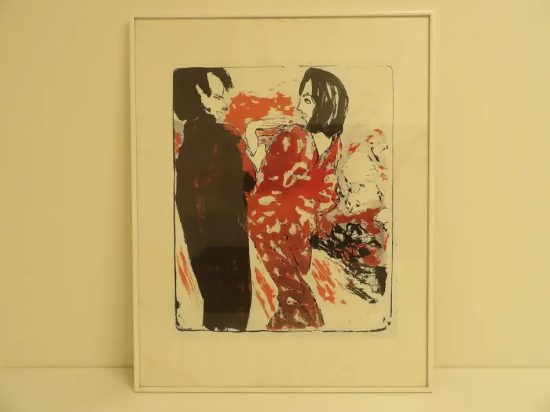 Reproductie: Junges Paar - Emil Nolde (1913) – kavel bij De Kringwinkel, Leopoldsburg