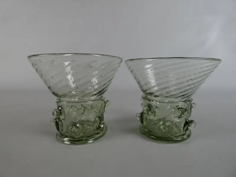 Set van twee replica Berkemeier glazen – kavel bij De Kringwinkel, Diest
