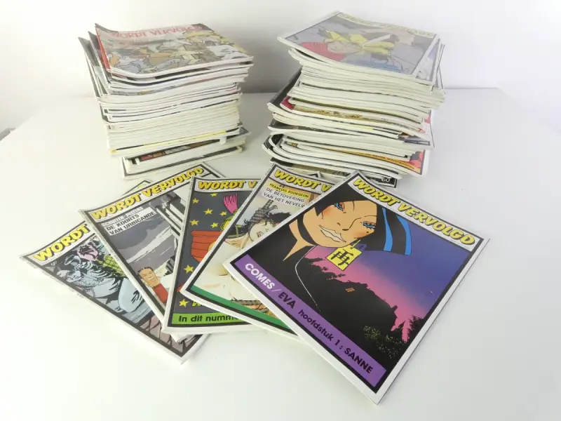 Stripmaandblad Wordt Vervolgd diverse jaargangen en nummers – kavel bij De Kringwinkel, Heverlee
