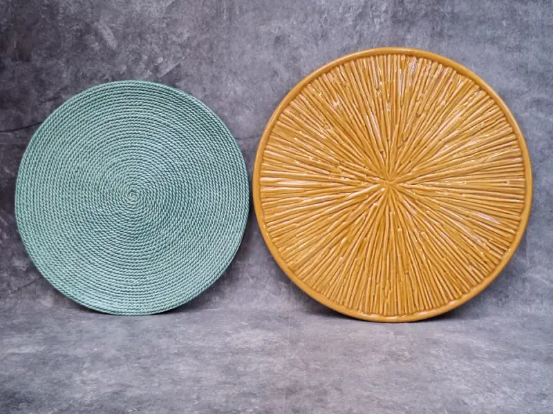 Set van twee vintage Boch keramieken schalen - Keralux & Boch La Louvière – kavel bij De Kringwinkel, Gent
